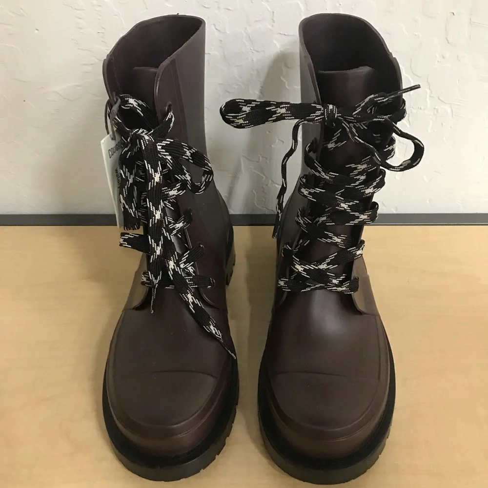 Cougar Madrid Waterproof Combat Rain Boot Oxblood